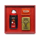 Jantai Complete Smoking Kit Antique Gold Cannabis Metal Lighter with Fluid and Accessories