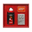 Jantai Pirates Design Metal Lighter Kit with Fluid Flints and Wick Accessories