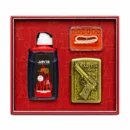Jantai Handgun Design Metal Lighter Kit with Fluid Flints and Wick