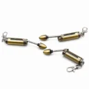 Bullet Shape Keychain Lighter Flint Ignition Refillable Compact Metal Design