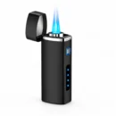 USB Rechargeable Electric Lighter Windproof Dual Flame Modern Design