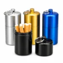 Portable Metal 20 Cigarettes Case with Keychain Compact Storage Holder
