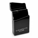 Premium Metal Cigarette Case with Spring Clip Flip Top Holder