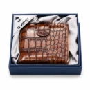 Premium Leather Cigarette Case Crocodile Texture Flip Cover Holder
