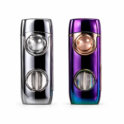 Luxury Dual Finish Plasma Arc Lighter Rechargeable Windproof Premium Edition