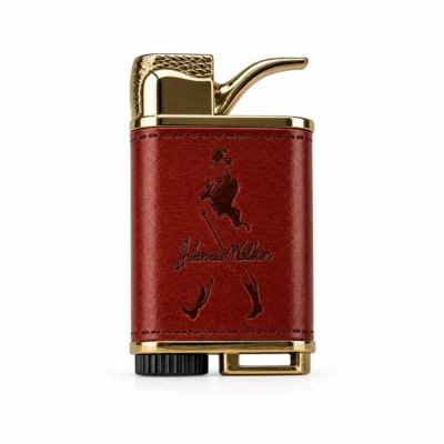 Luxury Retro Pipe Style Lighter Premium Leather Finish Windproof Edition