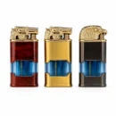 Luxury Eagle & Revolver Design Windproof Lighter Premium Transparent Fuel Window Edition