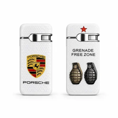 Premium Printed Metal Lighter Collection Luxury Windproof Pocket Flame Design